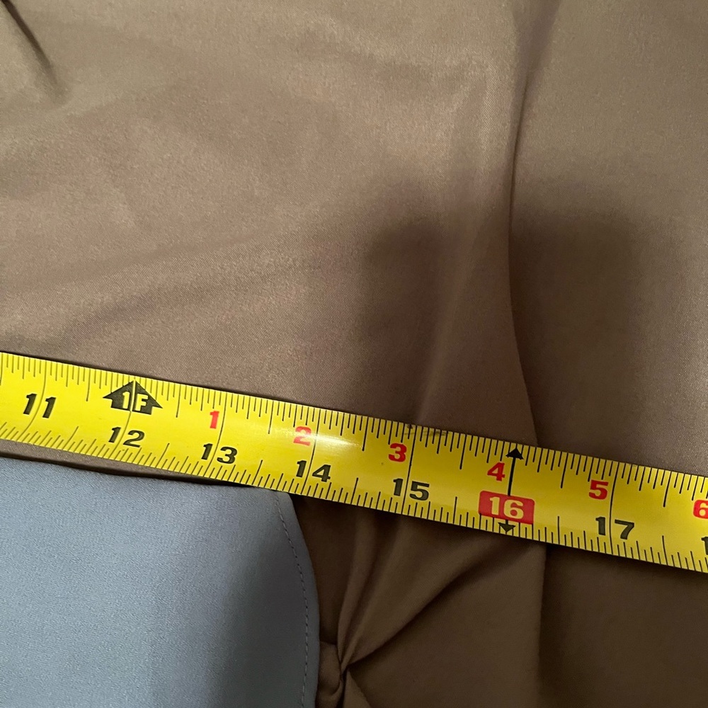 WHBM  Blue Sheer Blouse with Cut-Out Details - Picture 4 of 12